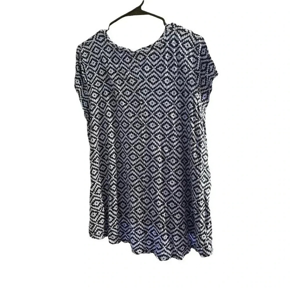 JACLYN SMITH TOP SIZE XL BLUE TOP - Picture 3 of 3